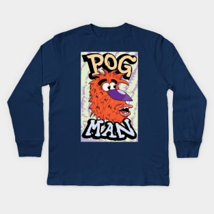 Pog Man Kids Long Sleeve T-Shirt